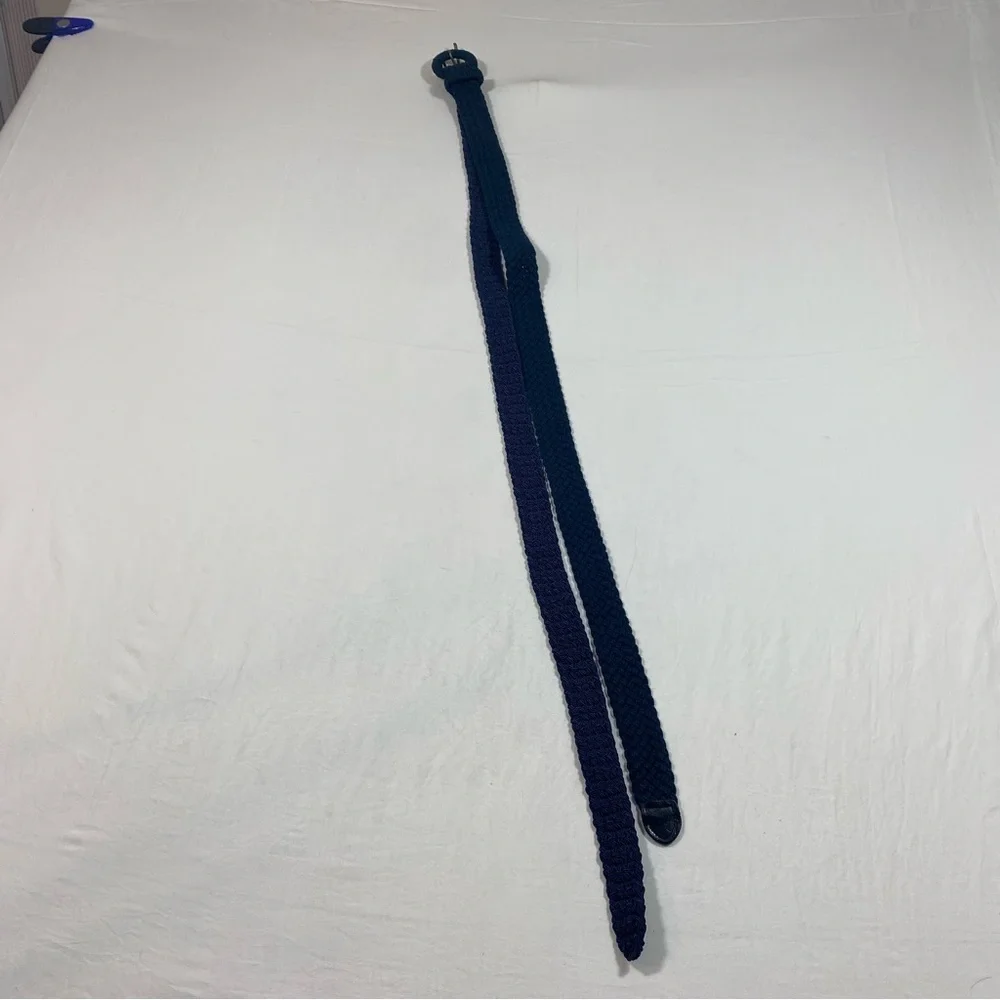 Liz Claiborne Navy Braided Belt Set of 2 Navy Belts Large unisex Belts